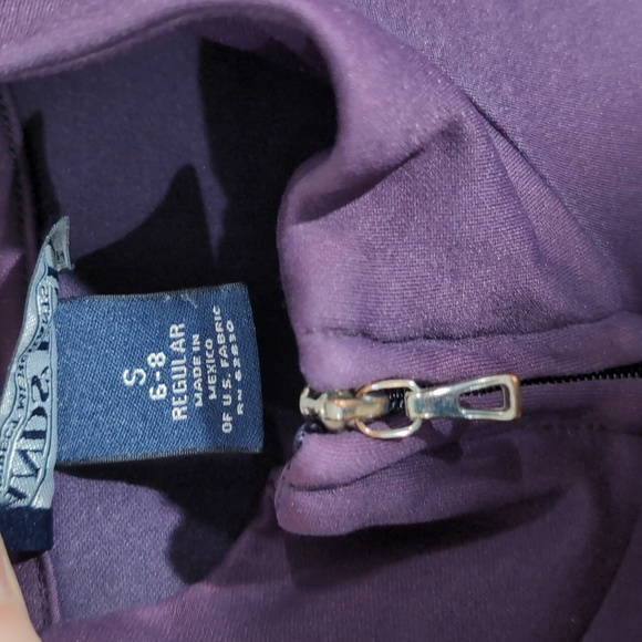 Lands' End Purple Full Zip Athletic Jacket - Picture 4 of 9